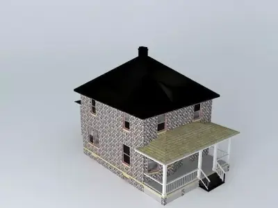 Four Square House Free 3D model