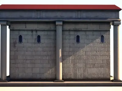 Ancient Rome Building 2 Low-poly 3D model