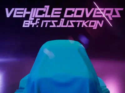 Vehicle Cover Pack - 130 Plus Meshes 3D model