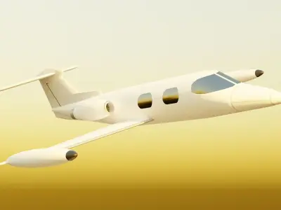 Learjet 23 3D model