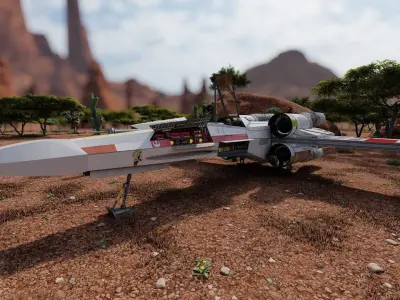 X-Wing extremely detailed model 3D model