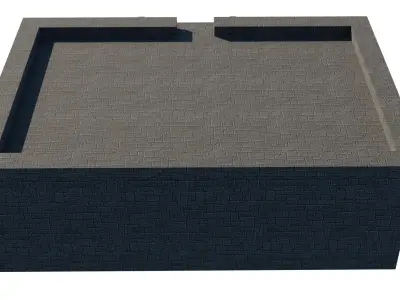 Mayan Temple Low-poly 3D model