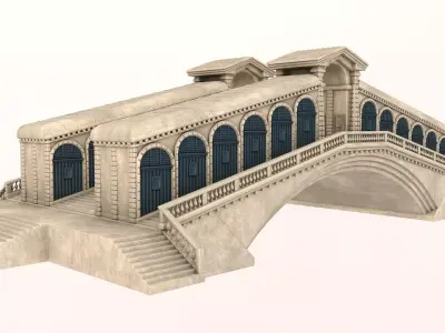 Rialto Bridge 3D model