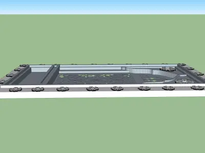 indian stone jharokha 3d modal Low-poly 3D model