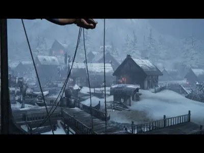 Viking Village Environment Megapack Modular with Interiors Low-poly 3D model