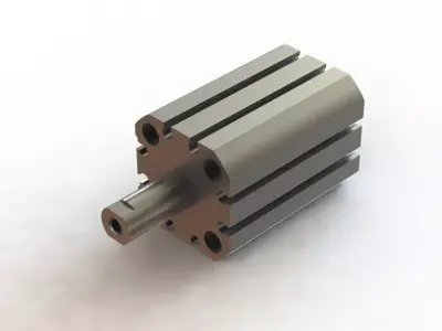 Cilindro Pneumatico SMC CD55B25 20 Pneumatic Cylinder 3D model
