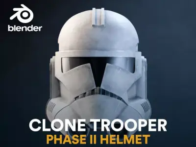Phase II Clone Helmet 3D model