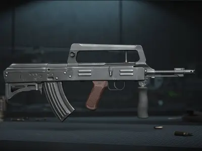 Norinco Type 86s - AK47-type bullpup - assault rifle Low-poly 3D model