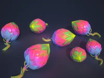 Artefacts Pack Low-poly 3D model