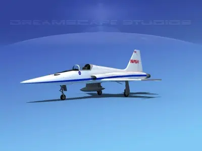 Northrop F-5E Tiger NASA 3D model