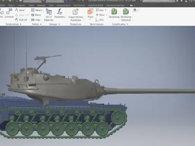 M103 tank 3d model 3D model