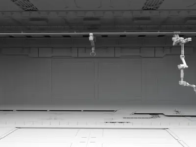 Sci Fi HANGAR 3D model