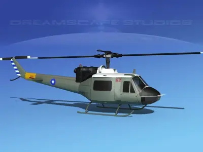 Bell UH-1B Iroquois China 3D model