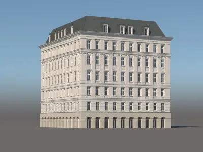 Modern City Building 001 3D model