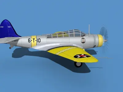 Douglas TBD-1 Devestator V07 3D model