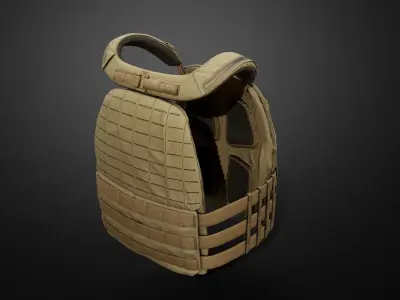 TAC-TEC Vest Low-poly 3D model