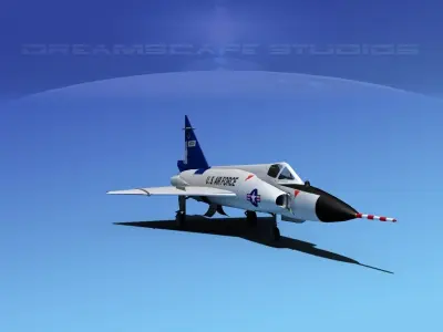 Convair F-102 Delta Dagger V08 USAF 3D model