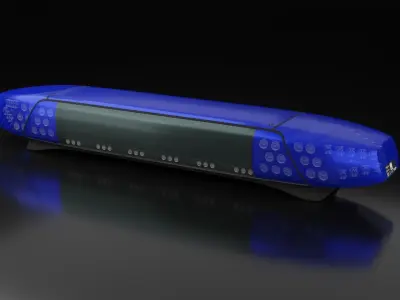 DBS 4000 Lightbar Low-poly 3D model