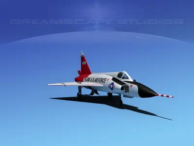 Convair F-102 Delta Dagger V05 USAF 3D model
