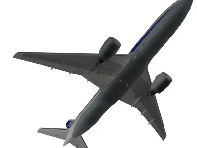 Boeing 777-200ER All Nipon Airways ANA 3D model