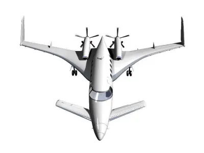 beechcraft starship 3D model
