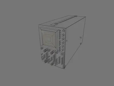 Soviet Oscilloscope C1-91 Free low-poly 3D model