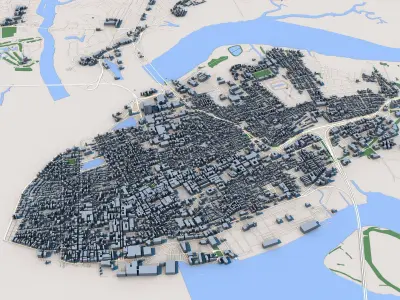 Charleston City South Carolina United States 3D model