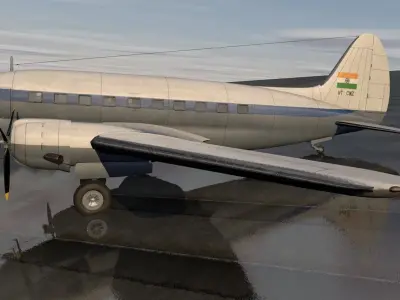 Curtiss Wright CW-20 Airliner 3D model