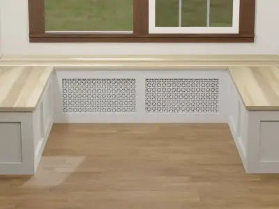 Boyer Breakfast Nook Bench with Storage by Path Design Free 3D model