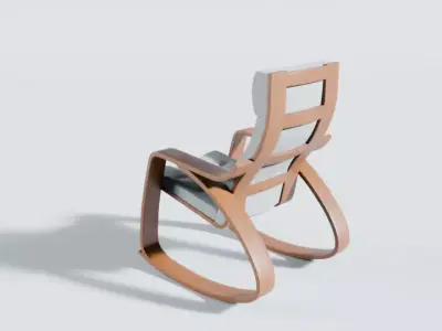 Modern Rocking Chair Free 3D model