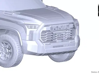 2024 2025 GMC Sierra 2500HD DENALI Ultimate 3D Scan Surface Data 3D model