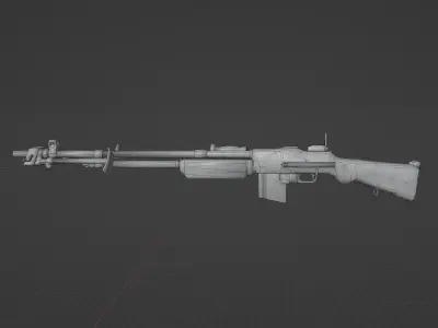 BAR M1918 A2 Low-poly 3D model