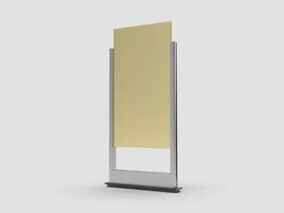 Style advertisement close to a urban street in city 3D model