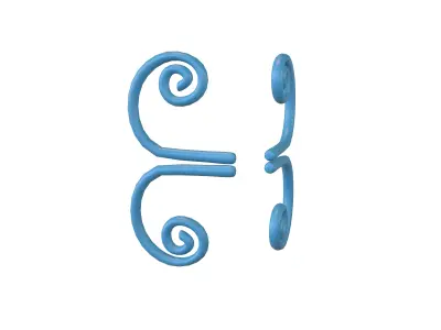 Butterfly Wing v1 002 Low-poly 3D model