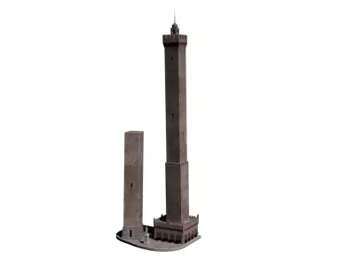 Towers of Bologna 3D model