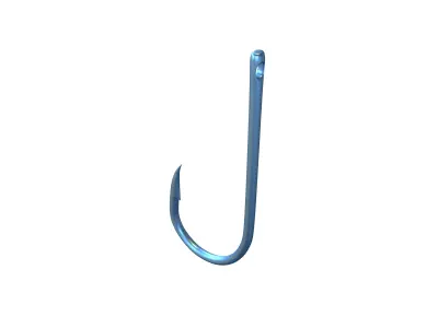 Fishing Hook v1 006 Low-poly 3D model