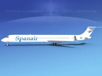 McDonnell Douglas MD-90 Spanair 3D model