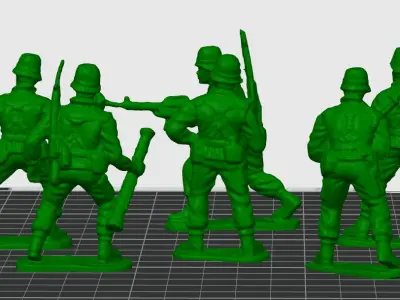 Modern US soldier army men 3D print model