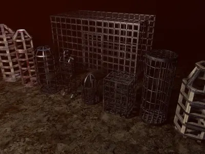 Inquisition - Cages Low-poly 3D model