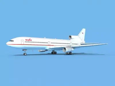 Lockheed L-1011 Orbital ATK 3D model