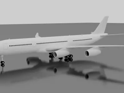Airbus A340-300 3D model