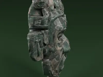 Maya Ceremonial Masks Pack Low-poly 3D model