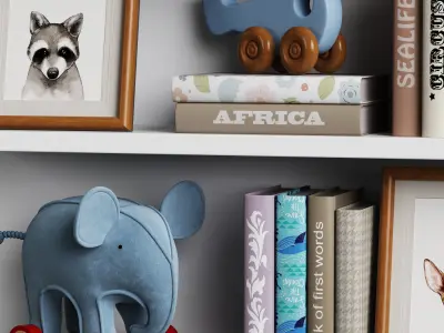 Kids Room Decor 12 3D model