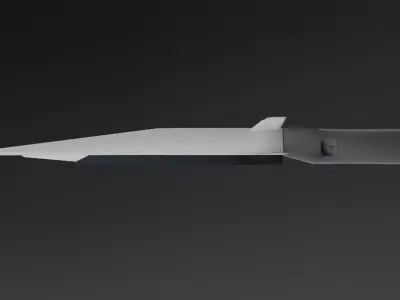  3M22 Zircon Hypersonic Missile Game Ready Free low-poly 3D model