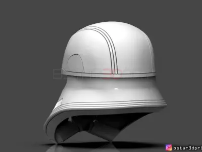 First Order JET TROOPER Helmet - Stormtrooper Corp - STARWARS 3D print model