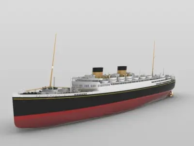 MV GEORGIC 1931 last White Star Line ship printable model 3D print model