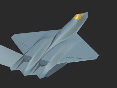 yf-23 3D print model