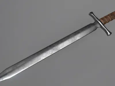 Shortsword sword Free low-poly 3D model