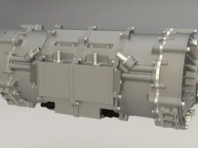Lotus Evija engine 3D model