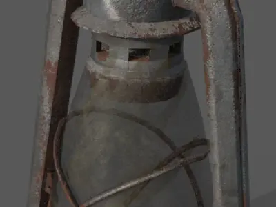 OIL LAMP - PRINTING3D - VIDEOGAMES Low-poly 3D model